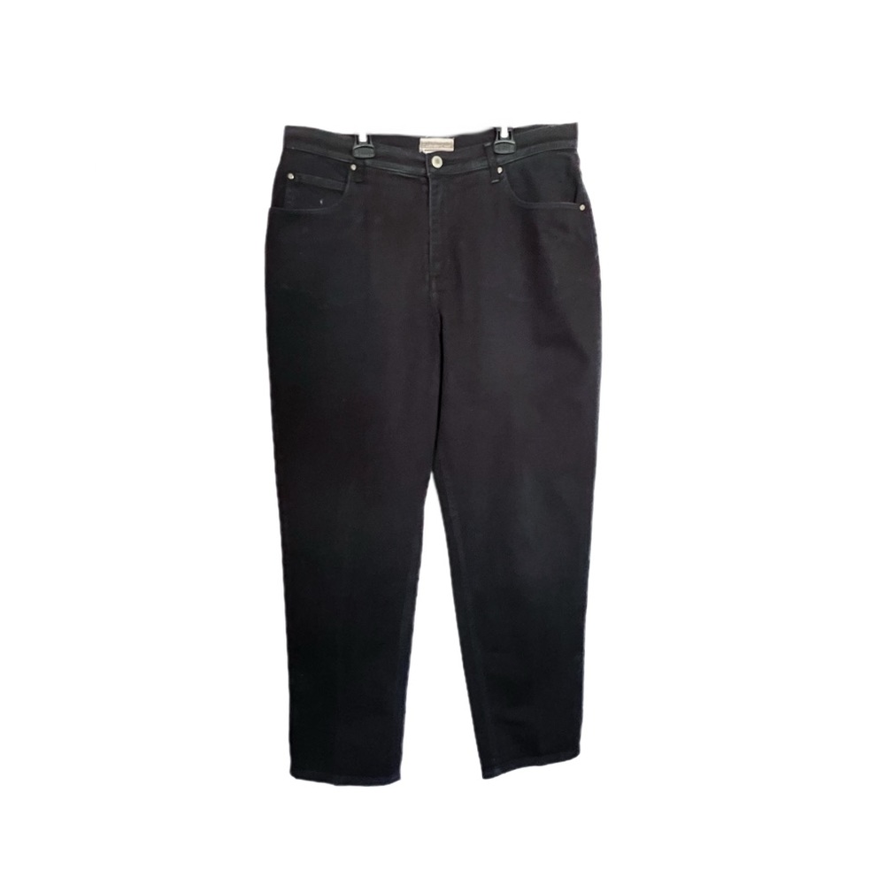 Coldwater Creek Black Jeans Women’s Size 14 With 12” High-Rise 30” Inseam